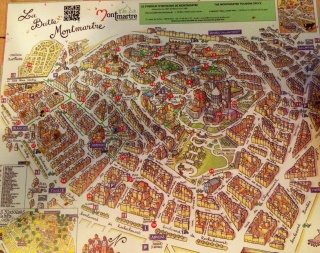Our placemat at the Coquelicot des Abbesses