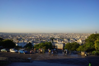 A little later from the steps of Sacre Coeur