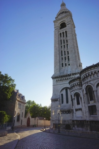 The tower in the back