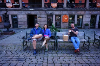 Todd, Cori, Brian & Fish and Chips