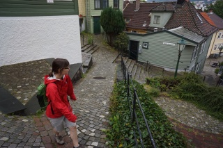 The back alleys of old town Bergen
