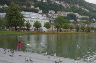 Cute Norwegian child, doing cute things