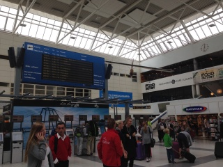 Bergen airport, we're heading to Alesund