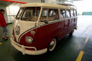 On the car deck. Exceptional