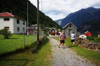 The quaint and historic little town of Tafjord