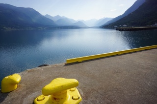 From the dock again, atmospheric perspective