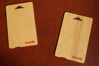 Wooden key cards!