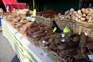 A really appealing market. Sausage