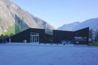 Our architecturally interesting neighbor, the visitor center