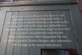 The George Inn — London's last galleried coaching inn, Shakespeare and Dickens approved