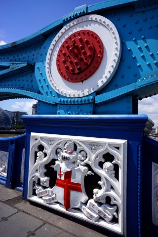 City of London coat of arms on Tower Bridge