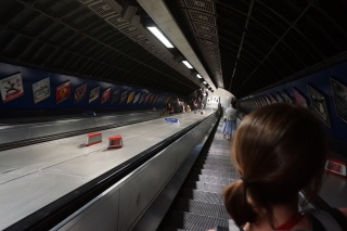 Very long escalator ride — London Underground depth