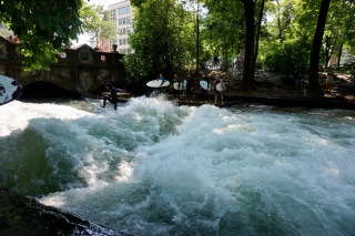 Canal surfing, we could watch it all day