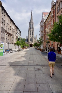 Just down the road from the neo-Gothic Immaculate Conception Catholic Church