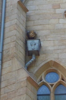 Okay, it looked like a puking gargoyle. this made Brian laugh