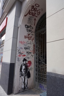Graffiti or street art. Back in Europe again