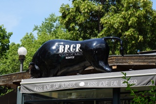 They really love their burgers here. Or they think we do