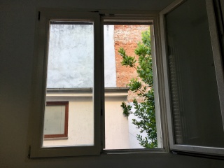 Not the best view, but nicely calm in the middle of a busy neighborhood