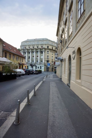On the road to the bus station at 5:45. Yuck