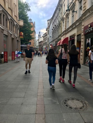 Ferhadija street in Baščaršija
