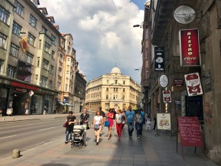 On Marsala Tita Avenue, just outside Old Town