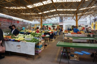 Pijaca Markale (Fruit Market), the site of two massacres in 90's war. We bought produce