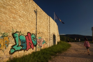Nothing escapes graffiti around here