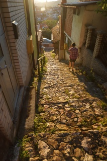 Heading down