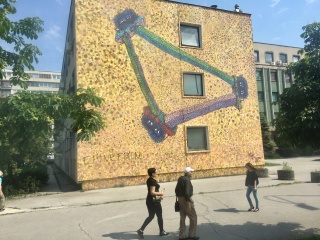 Art on the way out of town
