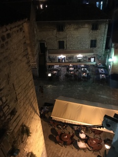 Our view, Piazza of Salad. Sounds healthy