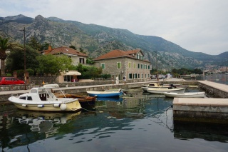 Walking along the Kotor promenade