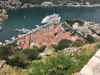 Old Town Kotor and not our ride
