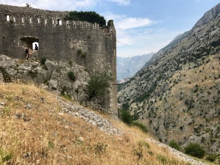 The fortress walls and that hole