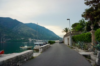 Our walk up the bay in the evening