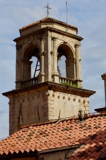The clock tower from our window in the morning