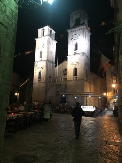 The Cathedral of Saint Tryphon in the evening