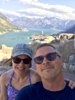 Us, with the whole bay behind us.