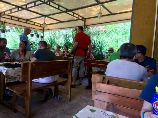 Tanjga under the vines, doing what it does.