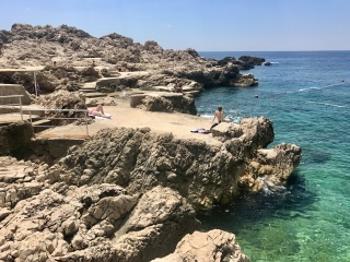 Šulić cove. Swim number one.