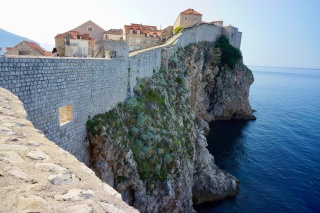 Same roofs, a different stretch of wall.