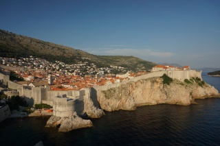 The walls and Lovrijenac, seen from the wall.