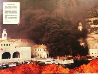 The harbor on fire, 1991. The reason the summit exhibit exists.
