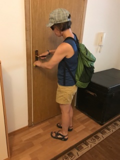 He loses to the door lock one last time.