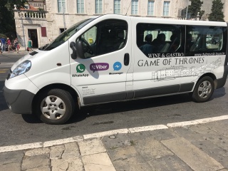 Wine, gastro, and Game of Thrones, all on one van. Dubrovnik in a sticker.