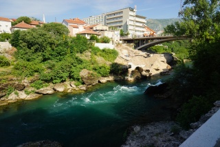 Morning on the Neretva, that ridiculous green.
