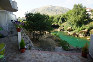 Our green water and Hum Hill from the patio.