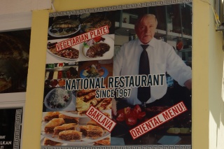 National Restaurant, since 1967. The gentleman seems confident.