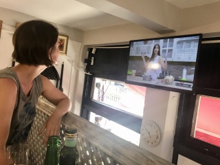 She found a cooking show. Of course she did.