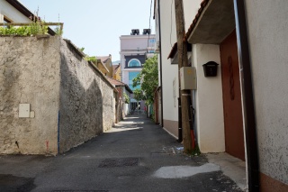 Back lanes, on the way out of town.