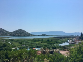 The Neretva delta, near the crossing.